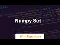 numpy set
