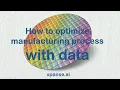 How to optimize manufacturing process with data and AI