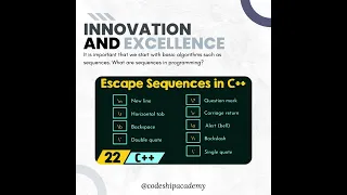 Escape Sequences in C
