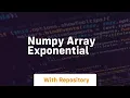 numpy array exponential