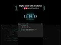 Building a Digital Clock with HTML CSS and JavaScript Step-by-Step Tutorial