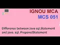 Difference between Java sql Statement and java sql PreparedStatement