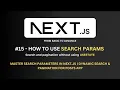 Master Search Parameters in Next js Dynamic Search Pagination for Posts App