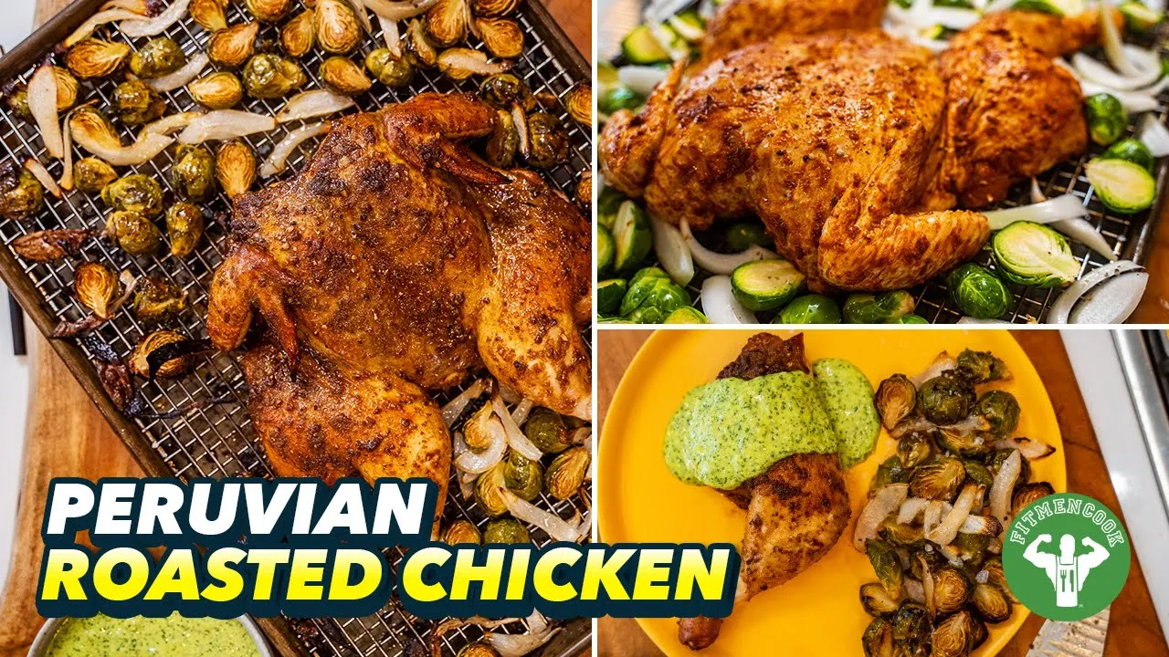 Peruvian Roasted Chicken & Lighter Green Salsa (Aji Verde)