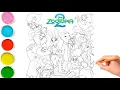 Zootopia 2 Coloring Pages Relaxing Disney Zootopia Art with Judy Hopps Nick Wilde