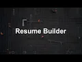 Resume Builder How to build a resume React CSS