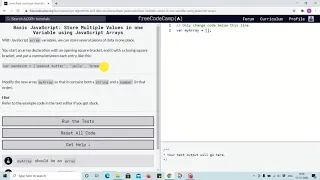 Lesson 37 - storing multiple values in one variable using arrays