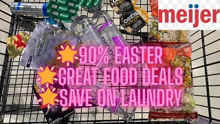 Meijer couponing deals - 90 Easter great food deals