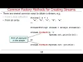 Common Java Streams Factory Methods