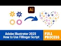 Adobe Illustrator 2025 - How to Use Fillinger Script vipulgraphics