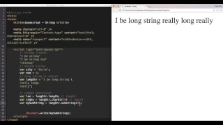 Javascript - String Part 2