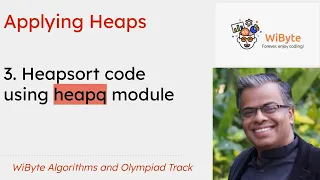 3 Applying Heaps Heapsort code using heapq module