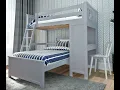 Solid Wood Loft Bed with Desk and Platform Bed - Bunk Beds Canada