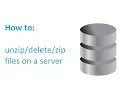 How to unzip delete zip file on your server with php scripts - real time saver ENGLISH