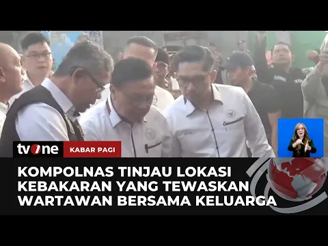 Kompolnas Tinjau TKP Kebakaran Rumah Wartawan Di Karo