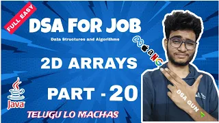 2D Arrays in java Part 20 DSA in Java Engineering Animuthyam