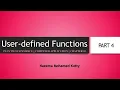 User defined Function Functions Malayalam