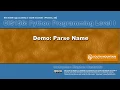 Python 03G - Parse Name project