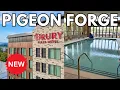 NEW Drury Plaza Hotel Pigeon Forge FULL TOUR FREE Food Pool Rooms More