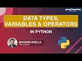 Data Types Variables And Operators In Python Python Fundamentals Great Learning