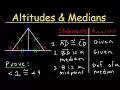 Two Column Proofs - Triangles Medians and Altitudes