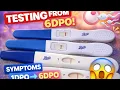 TESTING FROM 6DPO Symptoms 1DPO 6DPO TTC Journey