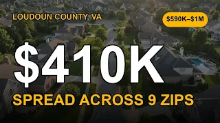 Loudoun County ZIP Code Showdown 9 Markets 410K Price Spread