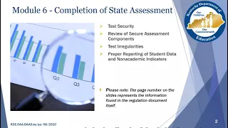 Administration Code Module 6