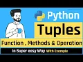 Tuple Function Methods and Operations in Python Python Tutorial in Hindi