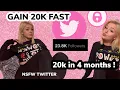 GROWING NSFW TWITTER TO 20K FAST promote onlyfans