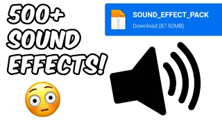 500 FREE SOUND EFFECTS PACK EASY DOWNLOAD NO COPYRIGHT Good for improving YouTube s
