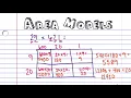 Multiplying with Area Models and the Standard Algorithm