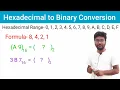 hexadecimal to binary number system hexadecimal to binary conversion