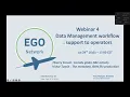 EGO Webinar #4: Data Management Workflow: Support to Operators