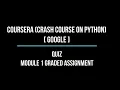 module 1 graded assessment crash course on python
