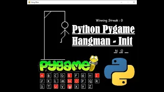Hangman - Init Python Pygame Module Programming Beginners