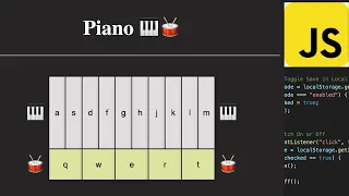 Build a Piano with Javascript HTML CSS