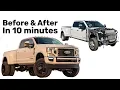 REBUILDING A WRECKED 2021 F350 PLATINUM IN 10 MINUTES