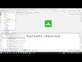 fix duplicate resources in Android Studio Fix duplicate resources in Android