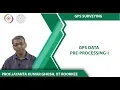 GPS Data Pre-Processing-I