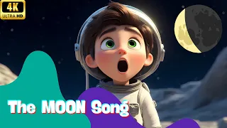 The Moon Song 🌙  Fun Kids Song About Moon Phases & Space!