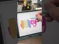 How to create ombre writing in the Procreate app