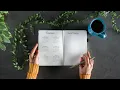 Minimal bullet journal setup for productivity mindfulness