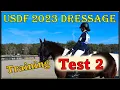 USDF 2023 Dressage Test Training Level Test 2
