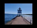 Walking Around The Duluth and Iron Range Harbors Lighthouse With NOAA Weather Radio KIG64