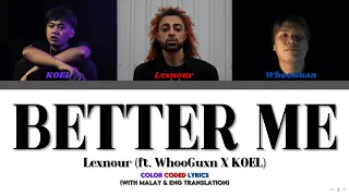 lexnour ft whooguxn x koel better me dusun ver color coded lyrics lirik