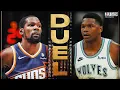 GAME 1 DUEL Kevin Durant 31 PTS vs Anthony Edwards 33 PTS April 20 2024