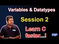 C Programming Variables Data Types Session 2 Beginner Tutorial TCF