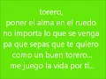 Torero (Chayanne)-Letra