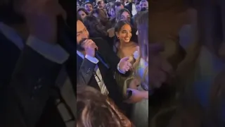 تامر حسني مع ليلي احمد زاهر و ملك احمد زاهر من فرح شام الذهبي Tamerhosny ملك احمد زاهر ليلى زاهر 